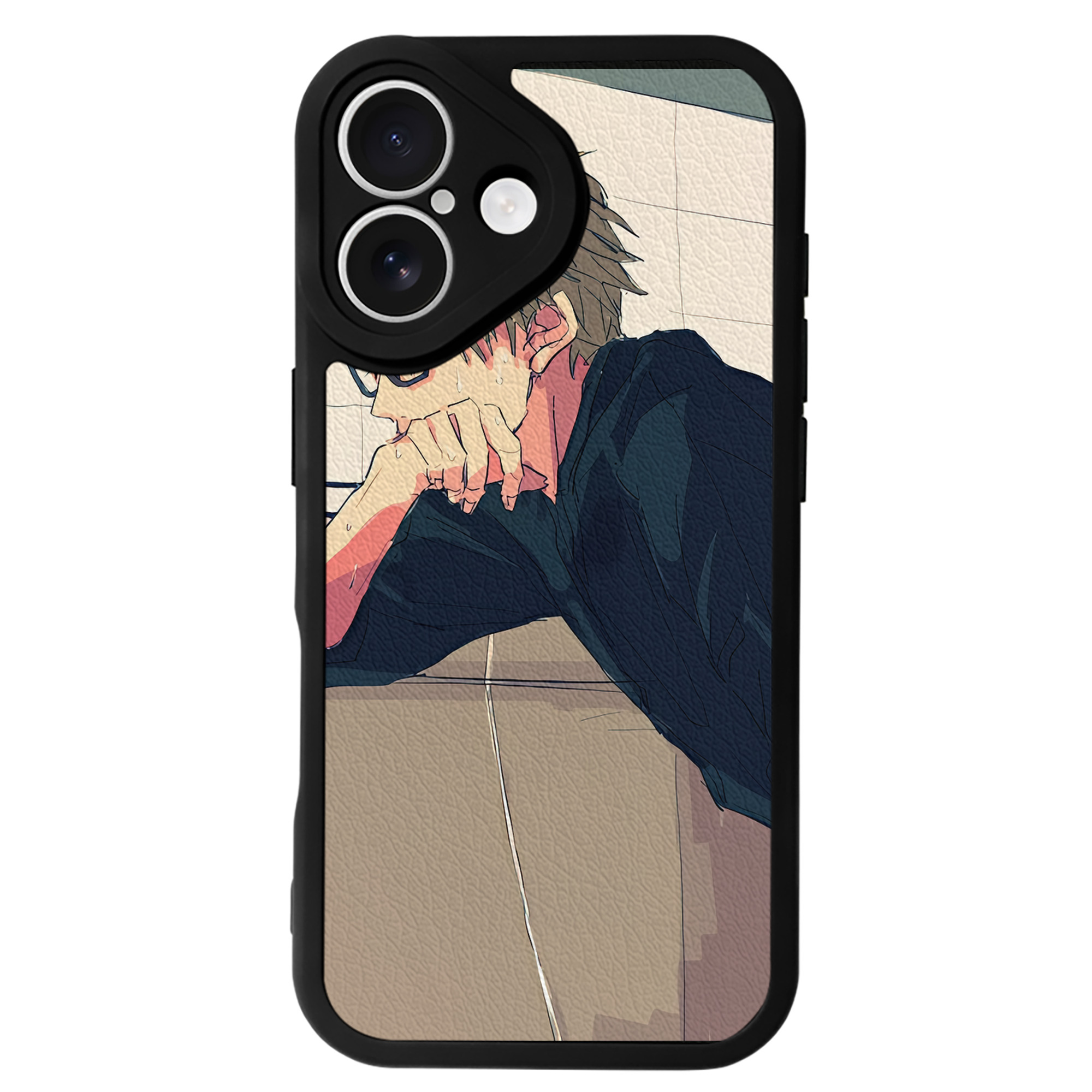 （画像用） ハイキュー!! Haikyu!! 【iPhone 16シリーズ対応】シリコンスマホケース（レザー調） 材質：シリコン